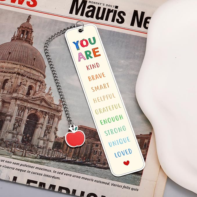 Bookmarks for Reading Kids, Back to School Supplies for Teens, First Day of School Supplies, Cute Book Reading Accessories for Girls Boys, Graduation Gifts for Her Him, Motivational Reading Gifts