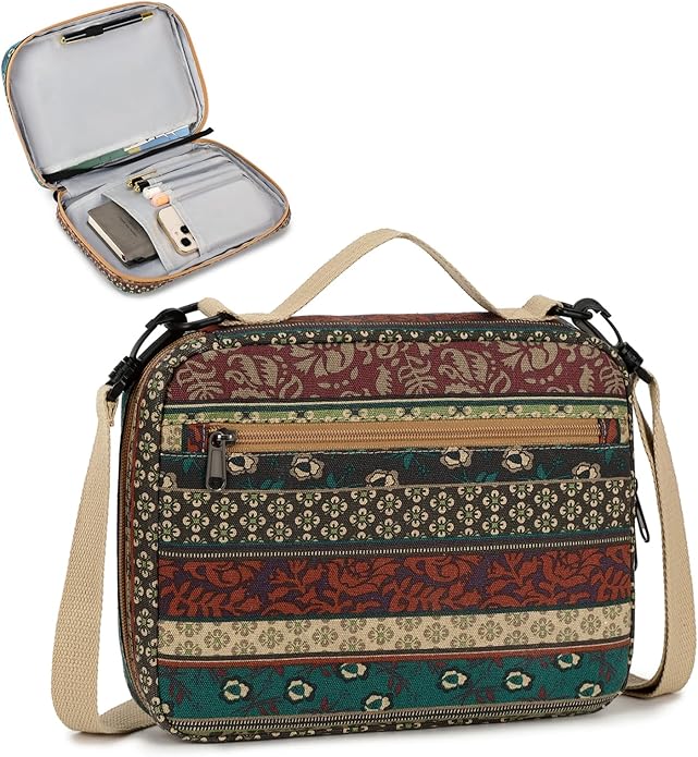 Bible Cover Case for Women Large Bible Cover for Girls Bible Study Supplies Accessories with Handle and Shoulder Strap | Durable