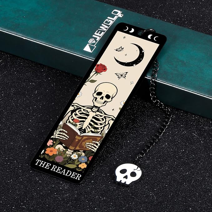 Funny Bookmarks for Women Men Adults - Scream Merch for Women Scream Merchandise Accessories Gifts Book Marks for Reading Girls Goth Boo Basket Stuffers Ghostface Merch Gothic Bookmark for Book Lovers