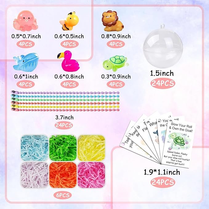 ZXSWEET 24 Sets Emotional Support Gifts Staff Appreciation Gifts Bulk Team for Employees Cute Animal Ornaments Inspirational Tags for Office Staff Teacher Group Students