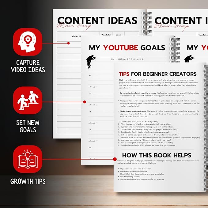 The ULTIMATE YouTube Video Planner (Hard Cover)