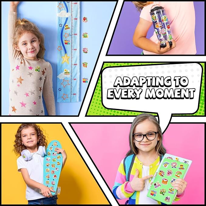 360PCS Scratch and Sniff Stickers, Large Scented Stickers for Kids & Teachers Single, Smelly Incentive Motivational Prize, Christmas Gift Bigger Reward for Student Classroom Must Haves School Supplies