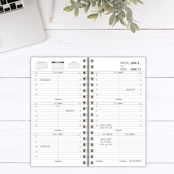 AT-A-GLANCE 2026 Weekly Appointment Book Planner Refill for 70-008, 3-1/4" x 6-1/4", Pocket Size (709041026)