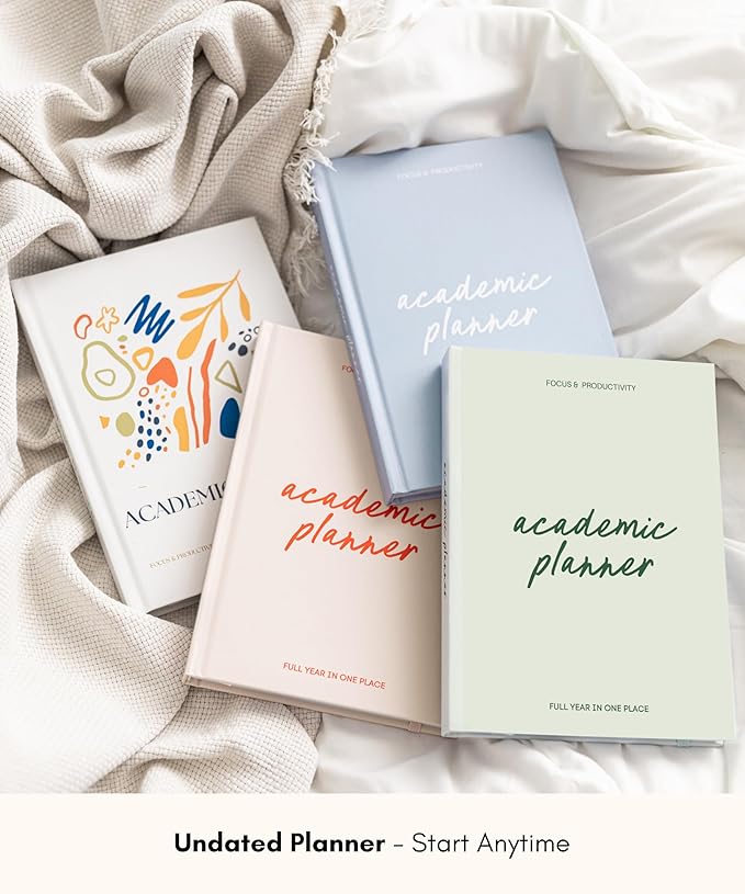 Lamare Academic Planner 2026 College Essentials – Undated Weekly College Student Planner for Homeschool, High School, College & Nursing Students