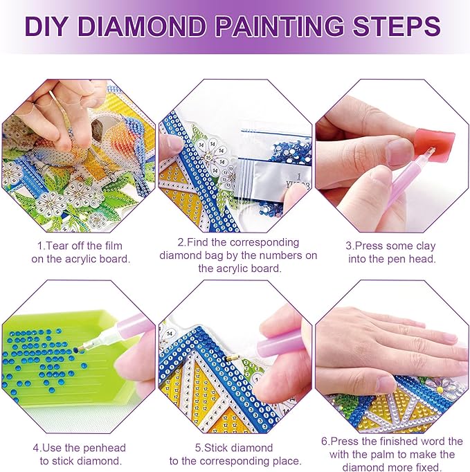 2026 Standing Desk Calendar DIY Diamond Art Painting Monthly Flip Desktop Calendar with To Do List Calendars Planner for Home Office-2026 Flowers