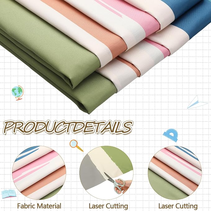 Mindsoft Bulletin Board Paper 48'' x 107'' Class Boards for Classroom Bulletin Boards Everyone is Welcome Classroom Board Decor Pillows Curtains Crafts(1 Pc,Stripe)