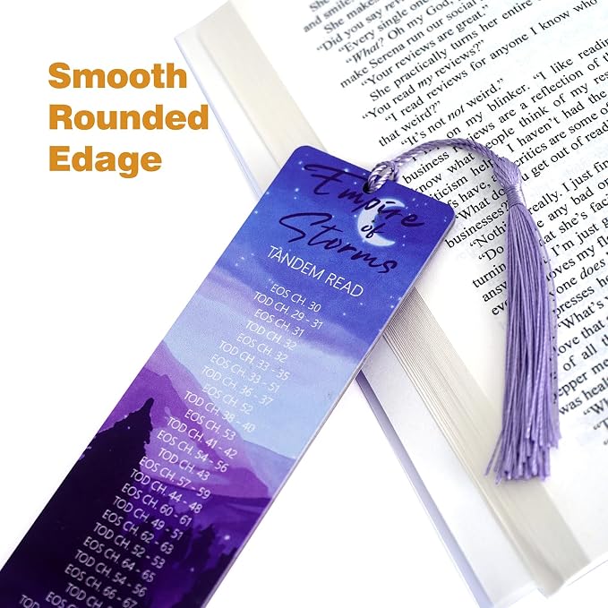 Set of 2 pcs - Throne Themes Tandem Read Bookmarks for Women with Silk Tassel, Fantasy Book Marks - Perfect Book Markers Merchandise for Fantasy Fans - Unique Gifts for Book Lovers
