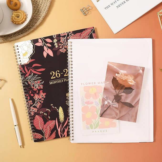 2026-2028 Monthly Planner - 2 Year Monthly Planner/Calendar 2026-2028, July 2026 - June 2028, 11" x 9", 24 Monthly Planner with Tabs, Back Pocket, Holidays, Twin-Wire Binding, Note Pages
