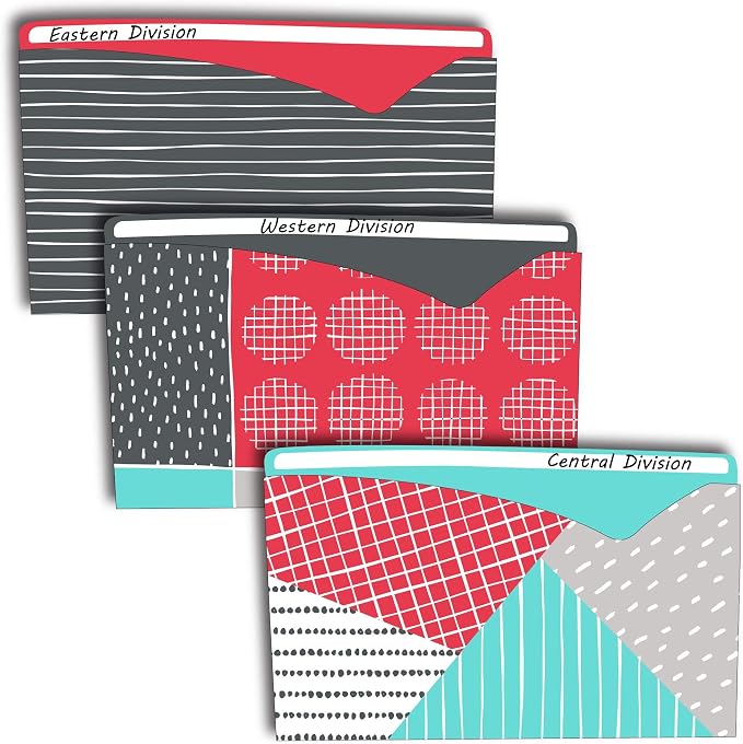 C-Line Write-On File Jackets, Playful Pops Design, Pack of 6 (63540)
