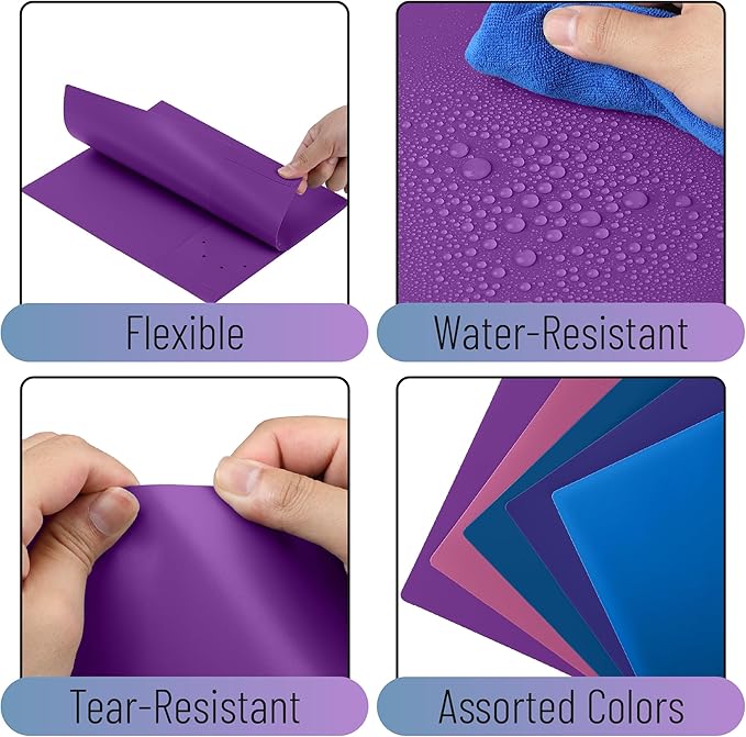 Mr. Pen- Plastic Folders with Pockets, 5 pcs, Aesthetic File Folder with Business Card Slot, 2-Pocket Folder, Back to School, Office, Filing Supplies