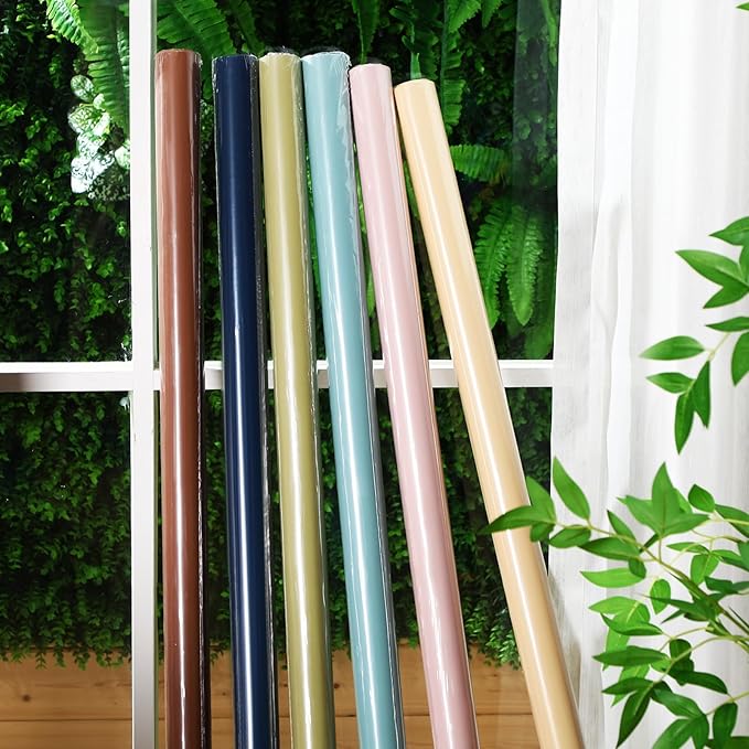 Skyygemm 6 Rolls Bulletin Board Paper Fade Resistant Colored Bulletin Board Paper Roll Bulk for Art Decor Drawing Craft Painting(2 x 8 ft,Boho)