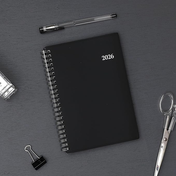 Blue Sky 2026 Weekly and Monthly Planner Calendar, Includes January 2026 - December 2026, 5" x 8", Flexible Cover, Wirebound, Laminated Tabs, Enterprise