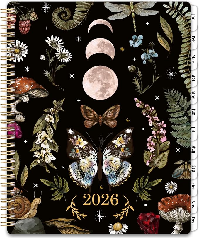 2026 Planner - Calendar Planner 2026 8" x 10" from Jan. 2026 - Dec. 2026, 2026 Planner Weekly and Monthly with Twin-Wire Binding, Monthly Tabs, Perfect Organizer