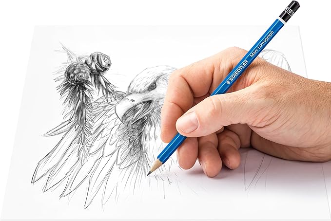 Staedtler Lumograph Graphite Drawing and Sketching Pencils 100G6, Set of 6 Degrees in an Attractive Storage Tin (100G6)
