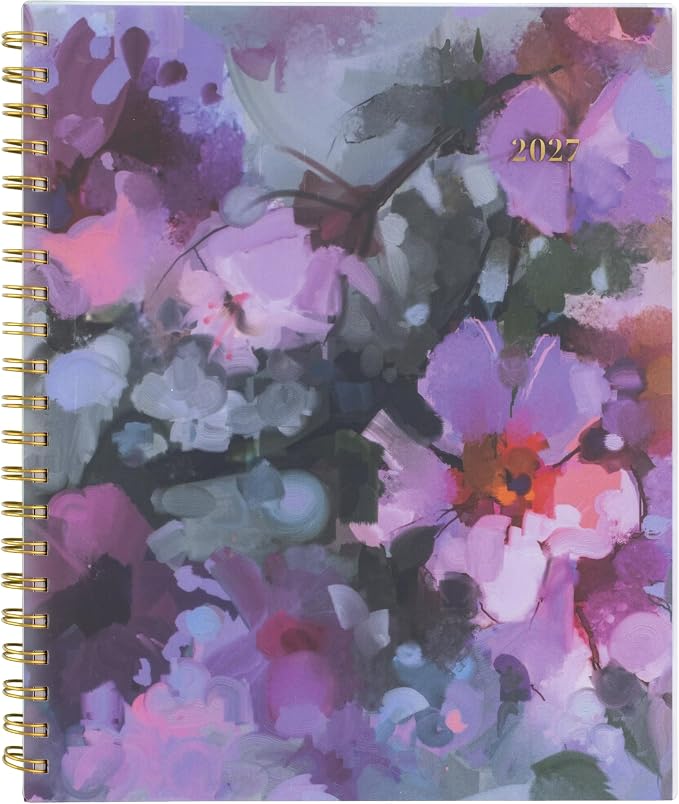 Mead Cambridge 2027 Planner, Weekly & Monthly, 8.5" x 11", Blush Blossom (1855-905-27)