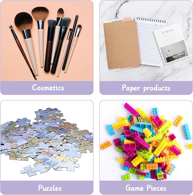 A4 Mesh Zipper Pouches, 24pcs 8 Colors - Plastic Zipper Bags for Organizing, School/Office/Home