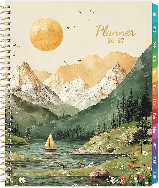 Planner 2026-2027 - Academic Planner 2026-2027 Weekly and Monthly, July 2026 - June 2027, 8.5''x11'', Weekly Monthly Planners with Printed Tabs, Inner Pocket