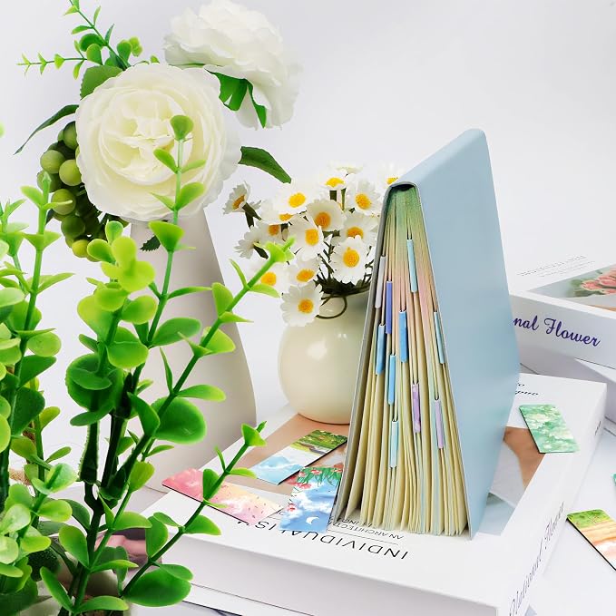144Pack Magnetic Bookmarks for Reading Women Men Teacher Book Lovers Gifts, Bookmarks Bulk Personalized Bookmark Magnet Bookmark Clips Cute Pretty Funny Book Markers (Flower)