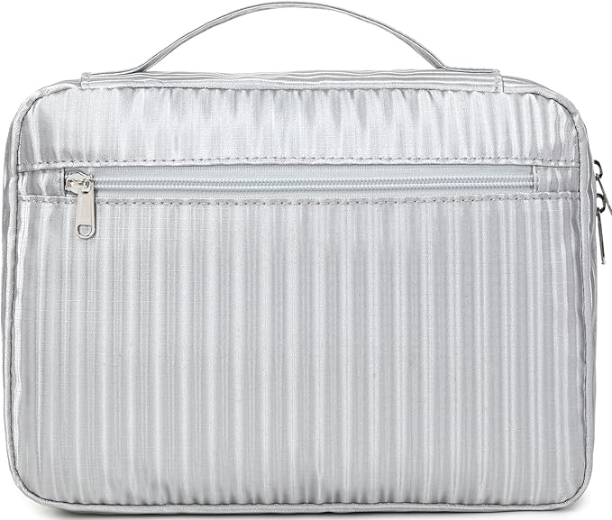 JIANYA Bible Cover Case, Silver Bible Carrier Bible Book Cover Bag