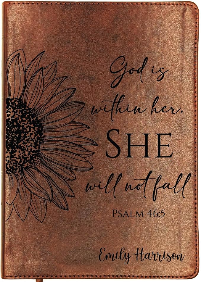 Personalized ESV Bible, Wide Margin, Custom Holy Bible, English Standard Version (Sunflower Personalized)