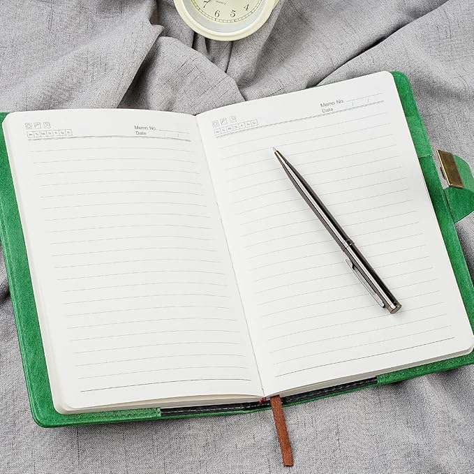 WEMATE Diary with Lock, A5 PU Leather Journal with Lock 240 Pages, Vintage Lock Journal Password Protected Notebook with Pen & Gift Box, Lock Diary Planner Organizer for Men and Women, 8.6x5.8in