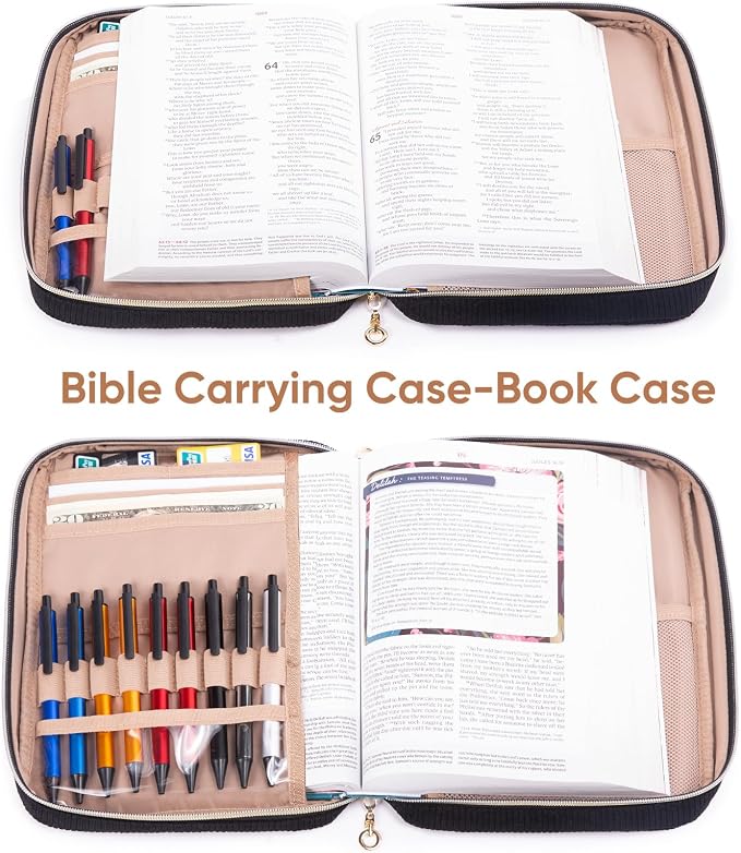 Bible Cover for Women, Initial Personalized Bible Gift Book Carrying Case for Study Suppliers & Accessories