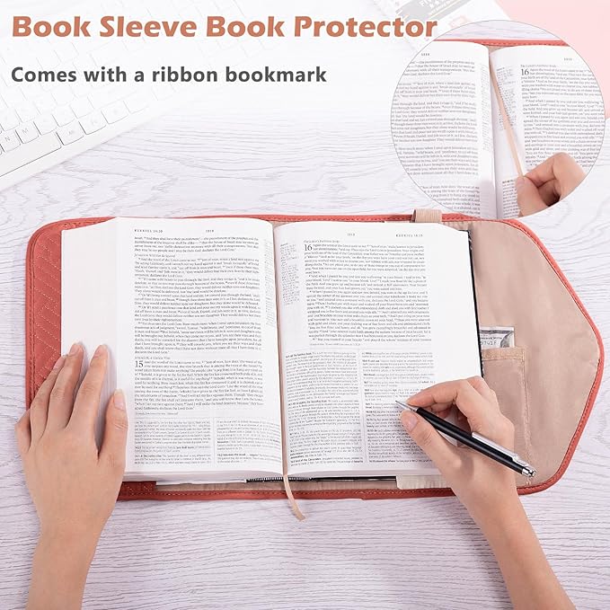 APLUFINE Reusable Book Cover with Magnet Closure - Adjustable Book Sleeve for Book Lovers Gift - Book Protector for Paperback -Book Covers for Hardcover - Book Pouch - Book Carrier