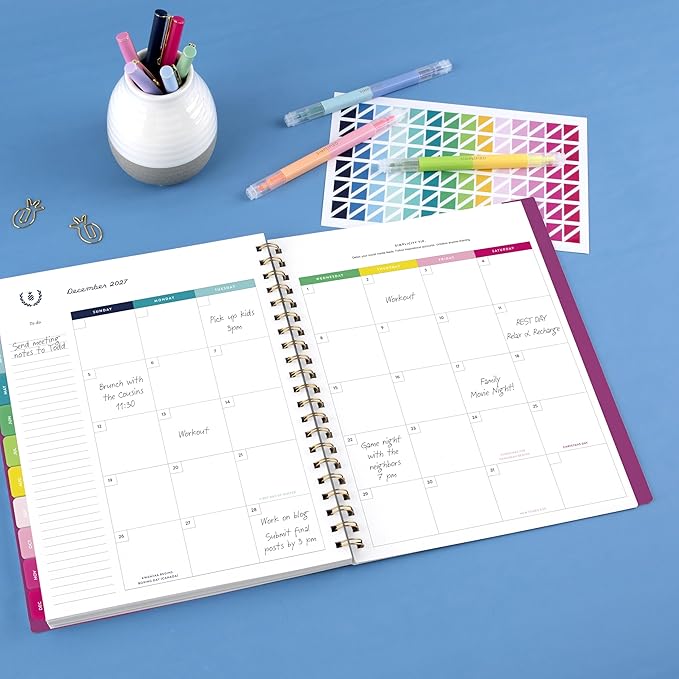 AT-A-GLANCE 2027 Planner, Simplified by Emily Ley, Weekly & Monthly, 8.5" x 11", Nostalgia Pink (EL60-905-27)