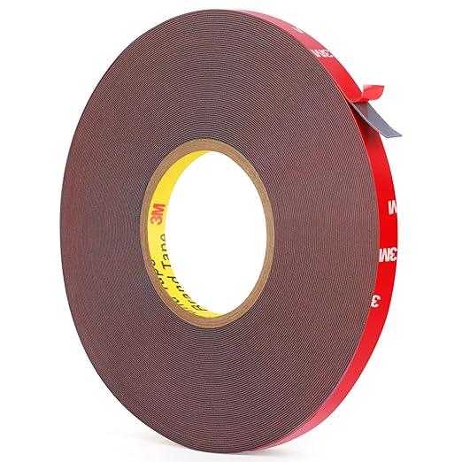 HitLights Double Sided Tape Heavy Duty 100FT, Waterproof Strong Mounting Adhesive Tape for Walls, Car, Home Decor, Office Decor (100FT x 0.39IN)