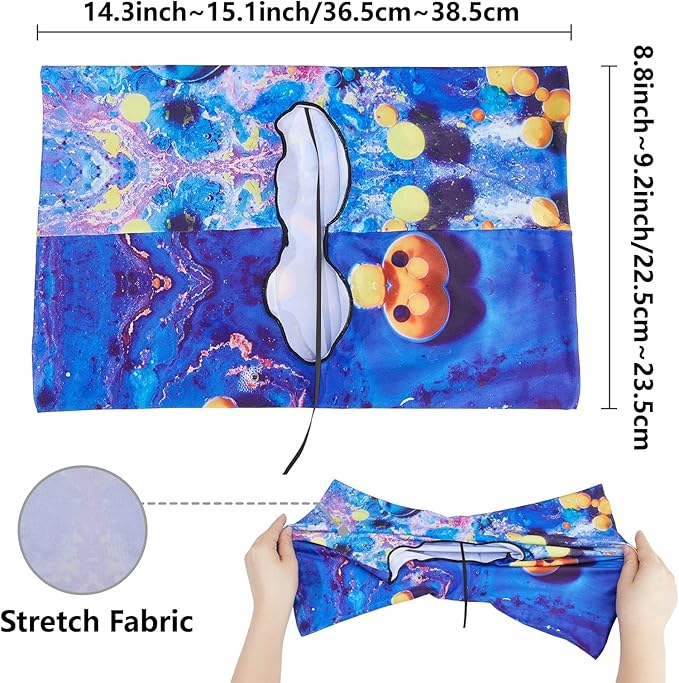 CRASPIRE Purple Stretchable Book Cover Marble Pattern Washable Reusable for Large Book Nylon Cloth Polyester Book Protector Elastic Notebook Wraps Suitable for Most Hardcover Books Students