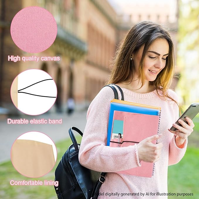 Book Covers for Paperbacks,Reusable Book Protector for Soft (Pink, 8.5 Inch x 2 Inch)