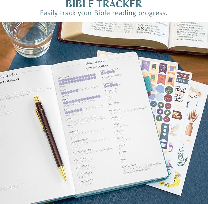 Legend Prayer Journal for Women & Men – Daily Devotional Notebook – Bible Study Supplies & Accessories – Faith Based Gifts – Religious Planner & Spiritual Gods Book, 5.8 x 8.3" (Aquamarine)