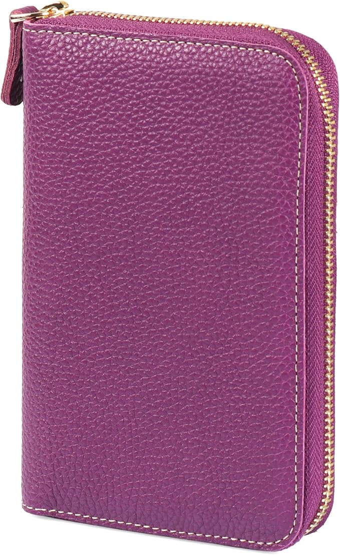 Londo Genuine Leather Padfolio – Portfolio Folder with Pencil Holder, Notepad & Zipper Closure for Business, Office & Travel