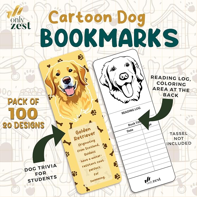 Fun Bookmarks in Bulk for Kids - 100 Pack Kids Book Mark for Reading, Gifts for Students from Teachers, Bookmarks for Boys, Girls, Classrooms Rewards, Reading Incentives
