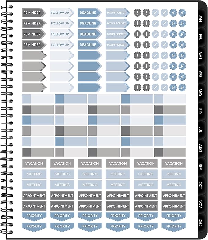 AT-A-GLANCE 2027 Planner, Monthly, 9" x 11", Contemporary Lite, Black (7026XL0527)