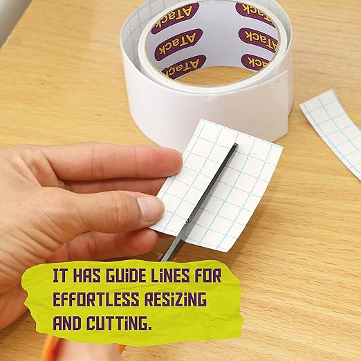 ATack Whiteboard Dry Erase Tape, 2 Inches x 30 Foot, White, Smudge-Free White Board Dry Erase Label Sticker for Storage Bins, Classrooms, and Teachers for Reading Lessons for Sentence Strips