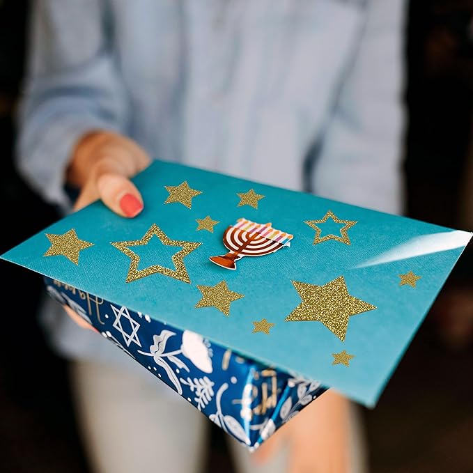 5 Sheets Glitter Star Stickers, Gold Stars Stickers, Self-Adhesive Star Labels, Star Decals for Crafts, Christmas Decoration Scrapbooks Cards Kids Reward, Teacher Stickers Stars