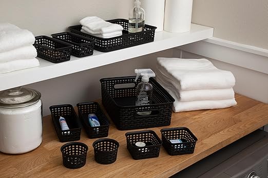 Advantus Thinkspace Plastic Weave Bins Plastic Bins