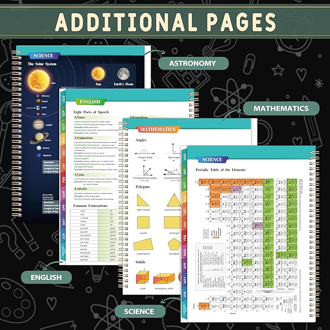 Student Planner 2026-2027 - School Planner 2026-2027, Aug. 2026 - Jun. 2027, 9" × 11", Student Lesson Book with 368 Stickers, Monthly Tabs, 3-Hole Punched, Perfect for Academic Year