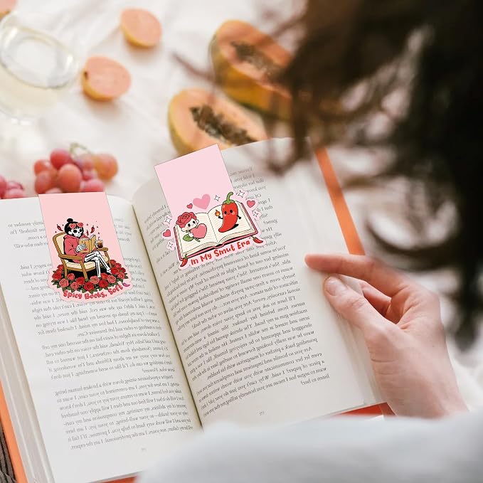 Smut Magnetic Bookmarks for Women, 10 Pcs Smutty Bookish Magnet Book Marks for Reading, Cute Spicy Romance Page Clips for Book Lovers, Valentines Day Gifts for Her