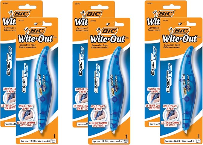 Wite-Out Exact Liner Brand Correction Tape, White