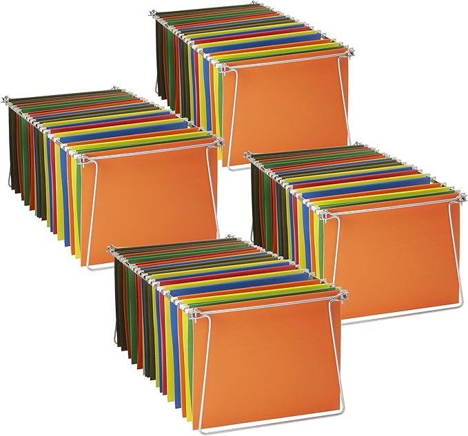 Officemate Hanging File Frame, 24-27, Letter Size, Steel, 4 Sets (91965) (Pack of 6)