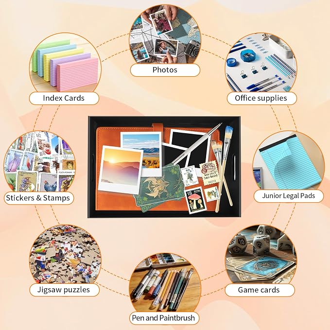 8 Pack A5 Paper Storage Box for 5.5" x 8.5" Half-Letter, 9“ x 6.5“ x 4" Cardboard Photo Organizer with Lid, Index Card Box, Crafts/Arts Storage Containers for Notes, Legal Pads, School/ Art Supplies