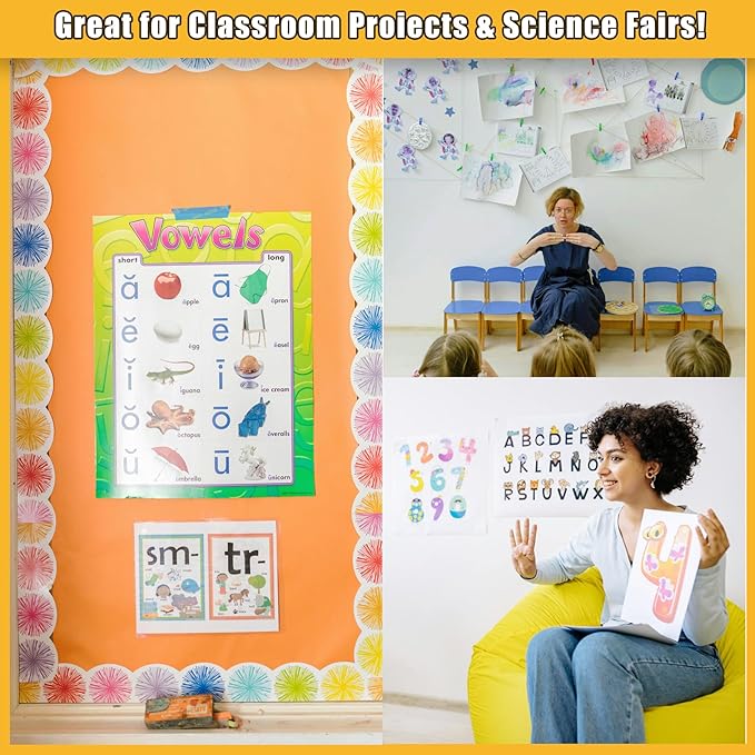 100 Pack Poster Board White Poster Paper Bulk 11" x 14", 300Gsm Thickness Vision Boards Smart Poster Board for Arts Craft Projects Presentations Drawing