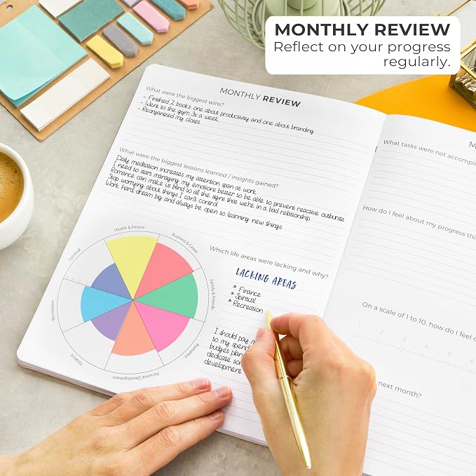 Clever Fox Planner PRO Light – Weekly & Monthly Life Planner to Increase Productivity, Time Management and Hit Your Goals, 8.5x11″ (Rose Gold)