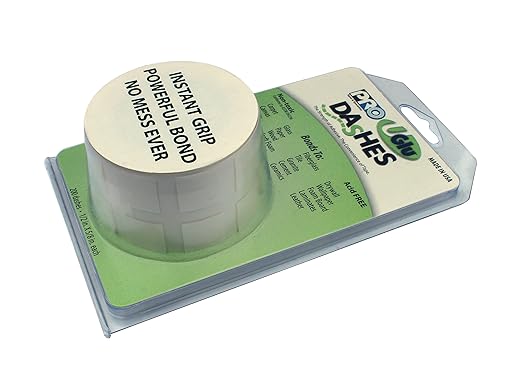 UGlu UGLU650 U Adhesive Dash Roll (200 Pieces), U-GL, Clear, UGlu Dashes Roll features 20mil rubber based mounting adhesive squares 1/2" x 5/8" on a convenient roll.