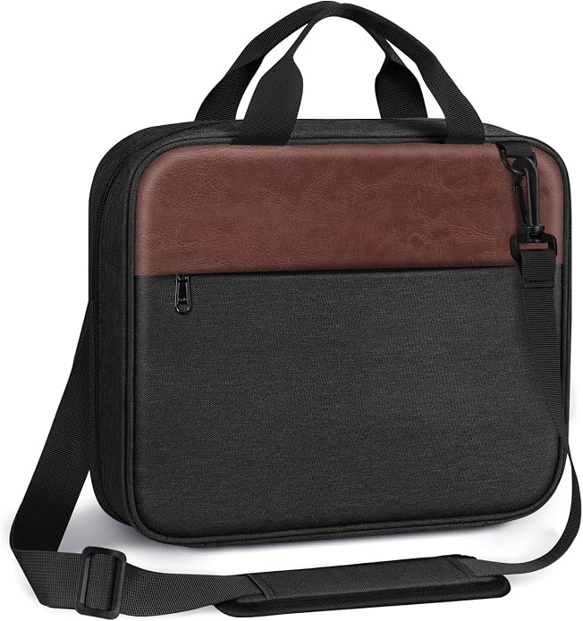 FINPAC Large Bible Cover, Carrying Book Case Church Bag Bible Protective with Zippered Pocket and Handle, Gift for Men Women