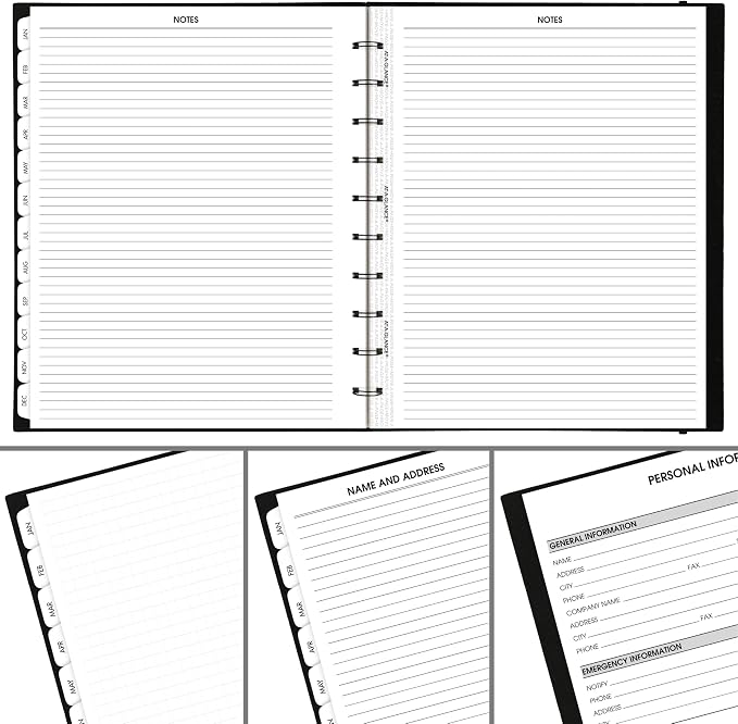 AT-A-GLANCE 2027 Planner, Monthly, 8.75" x 11", Unruled, Move-A-Page, Black (70260E0527)