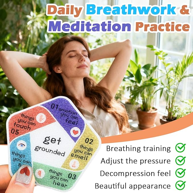 75 PCS Anxiety Sensory Stickers, Boho Calm Stickers for Anxiety Sensory Textured Sensory Stickers, Anti Stress Anxiety Relief Sticker for Mental Health Classroom Desk Adults Teens Supplies