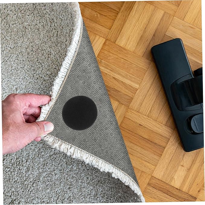 20pairs Hook and Loop Dot Stickers Adhesive Circles Self Stick Dots Round Adhesive Fasteners Sticky Fasteners Multipurpose Fixing Patch Black
